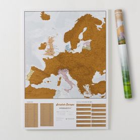 Scratch Europe Print (Silk Art Paper)
